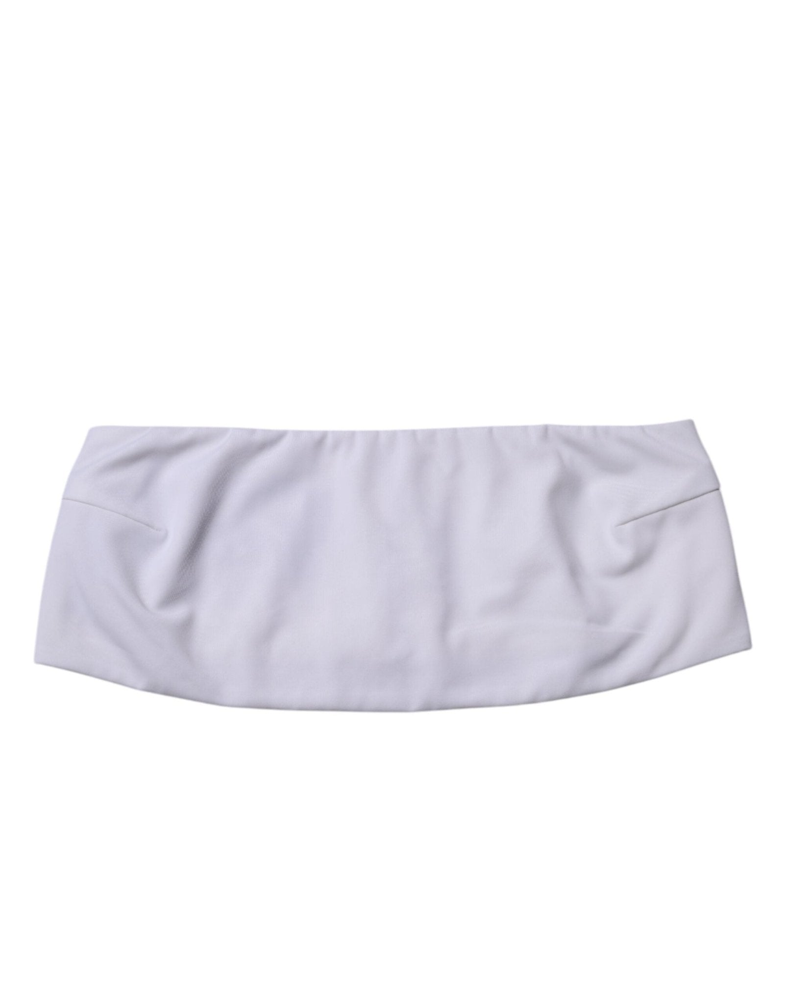 Dolce & Gabbana White Nylon Blend Bandeau Strapless Tube Top – IT40|S par Dolce & Gabbana | Disponible sur Sandy Store ByNet
