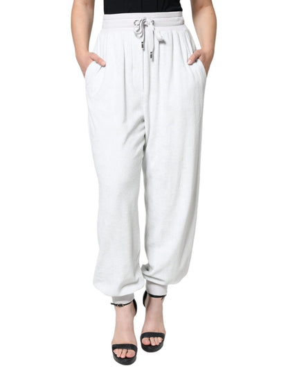 Dolce & Gabbana White Nylon Jogger Sweatpants Pants – IT40|S par Dolce & Gabbana | Disponible sur Sandy Store ByNet