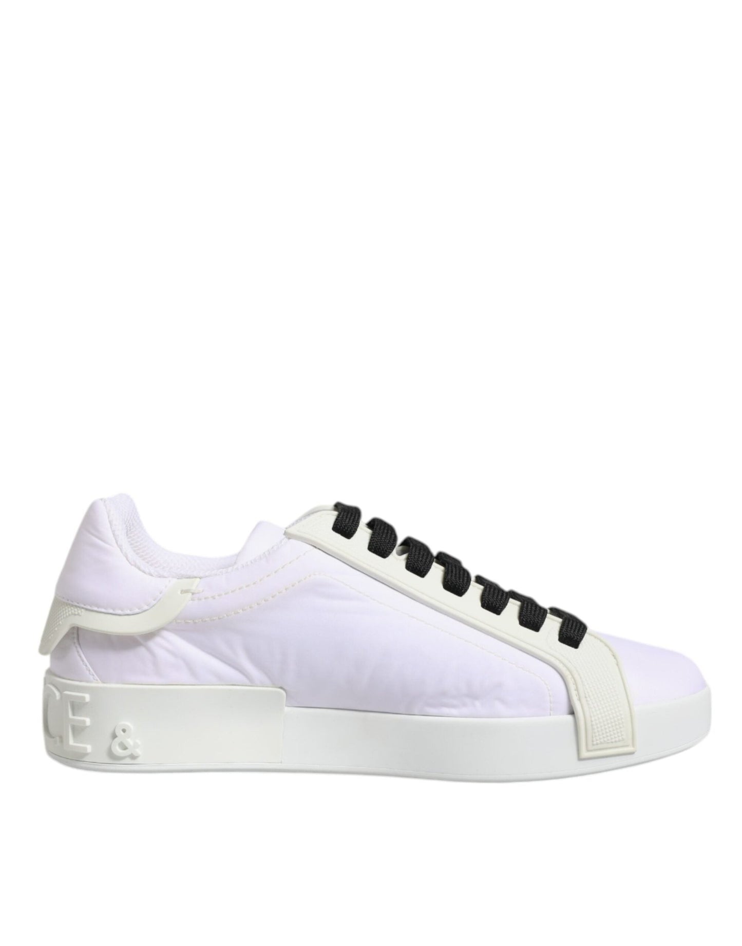 Dolce & Gabbana White Nylon Leather Low Top Sneakers Shoes – EU39/US6 par Dolce & Gabbana | Disponible sur Sandy Store ByNet