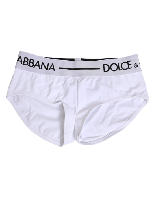 Dolce & Gabbana White Nylon Logo Waistband Shorts Underwear – IT40|S par Dolce & Gabbana | Disponible sur Sandy Store ByNet