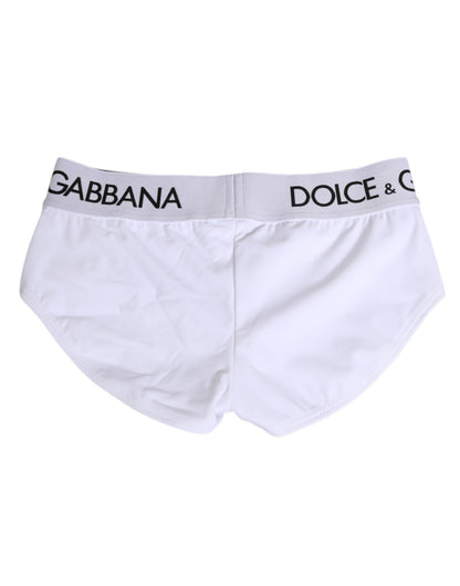 Dolce & Gabbana White Nylon Logo Waistband Shorts Underwear – IT40|S par Dolce & Gabbana | Disponible sur Sandy Store ByNet