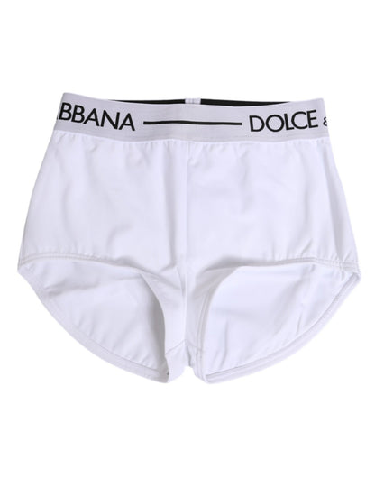 Dolce & Gabbana White Nylon Logo Waistband Shorts Underwear – IT40|S par Dolce & Gabbana | Disponible sur Sandy Store ByNet