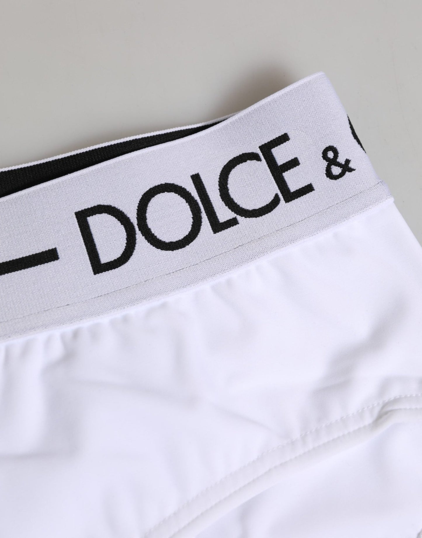 Dolce & Gabbana White Nylon Logo Waistband Shorts Underwear – IT40|S par Dolce & Gabbana | Disponible sur Sandy Store ByNet