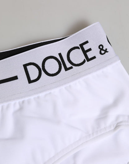 Dolce & Gabbana White Nylon Logo Waistband Shorts Underwear – IT40|S par Dolce & Gabbana | Disponible sur Sandy Store ByNet