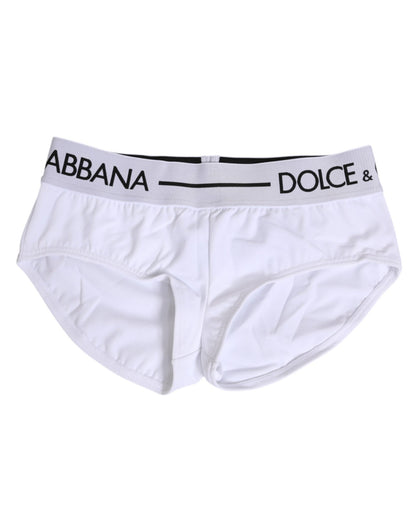 Dolce & Gabbana White Nylon Logo Waistband Shorts Underwear – IT40|S par Dolce & Gabbana | Disponible sur Sandy Store ByNet