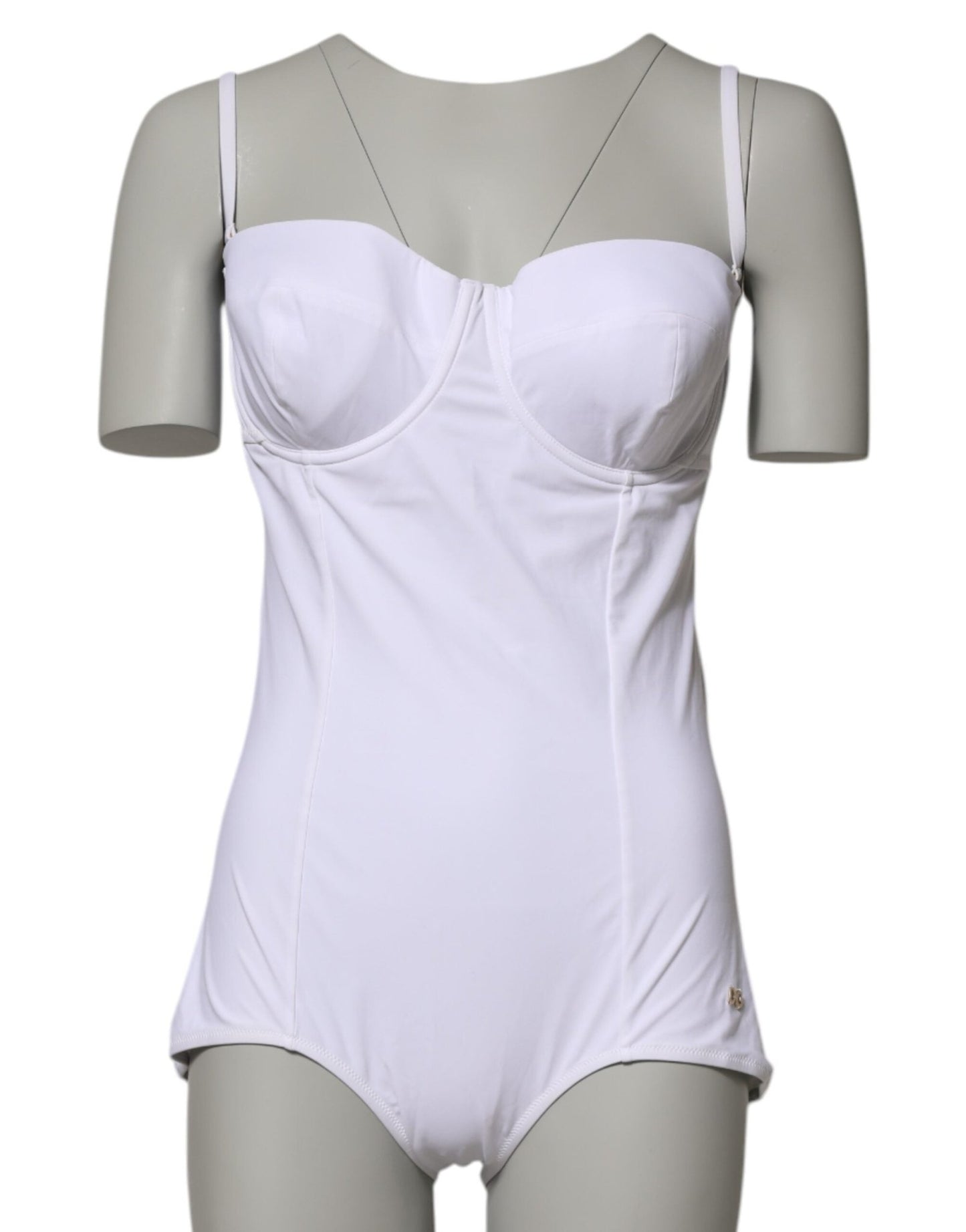 Dolce & Gabbana White Padded Balconette One Piece Swimwear – IT1 | XS par Dolce & Gabbana | Disponible sur Sandy Store ByNet