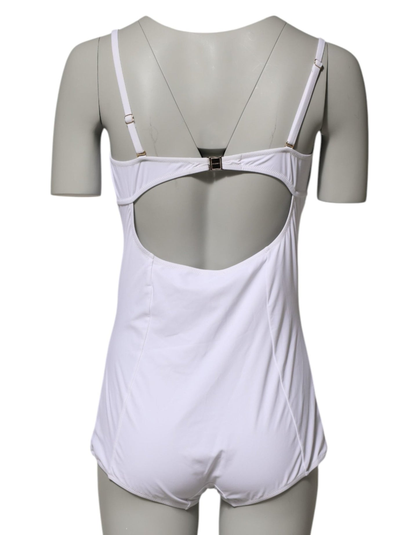 Dolce & Gabbana White Padded Balconette One Piece Swimwear – IT1 | XS par Dolce & Gabbana | Disponible sur Sandy Store ByNet