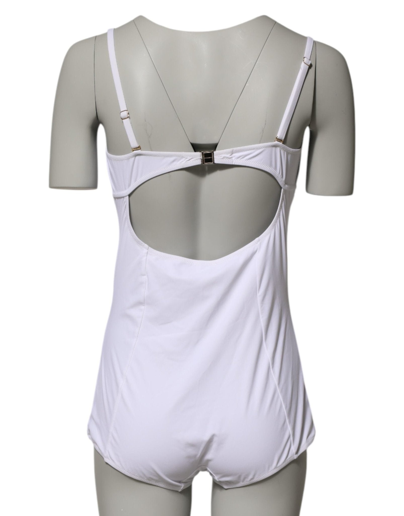 Dolce & Gabbana White Padded Balconette One Piece Swimwear – IT1 | XS par Dolce & Gabbana | Disponible sur Sandy Store ByNet