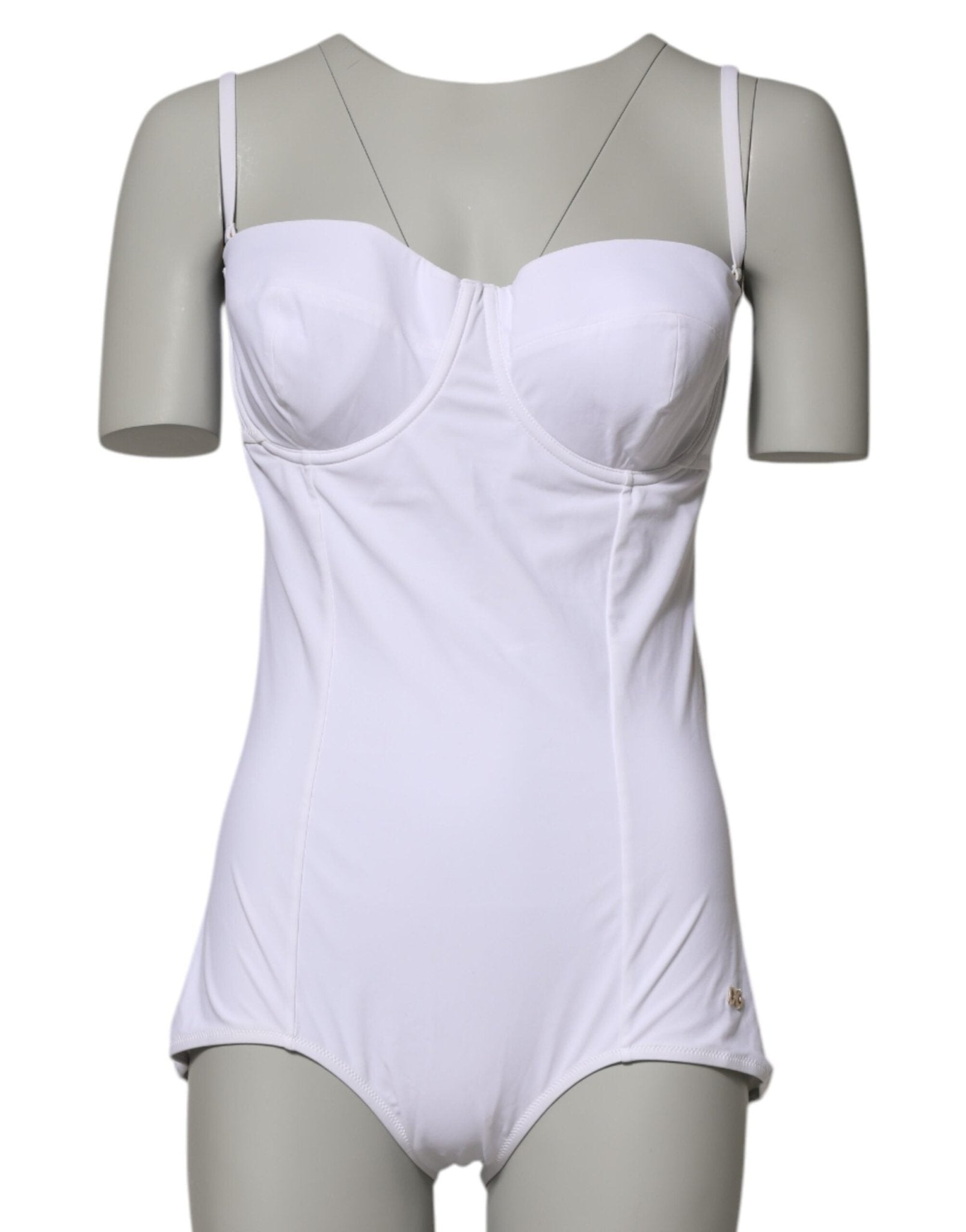Dolce & Gabbana White Padded Balconette One Piece Swimwear – IT1 | XS par Dolce & Gabbana | Disponible sur Sandy Store ByNet