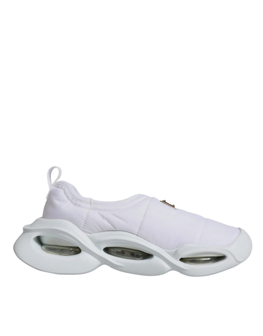 Dolce & Gabbana White Padded Fabric Low Top Sneakers Shoes – EU39/US8.5 par Dolce & Gabbana | Disponible sur Sandy Store ByNet