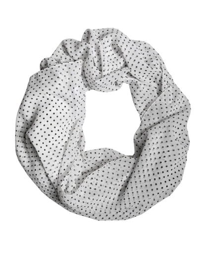 Dolce & Gabbana White Polka Dots Polyester Wrap Shawl Scarf – par Dolce & Gabbana | Disponible sur Sandy Store ByNet