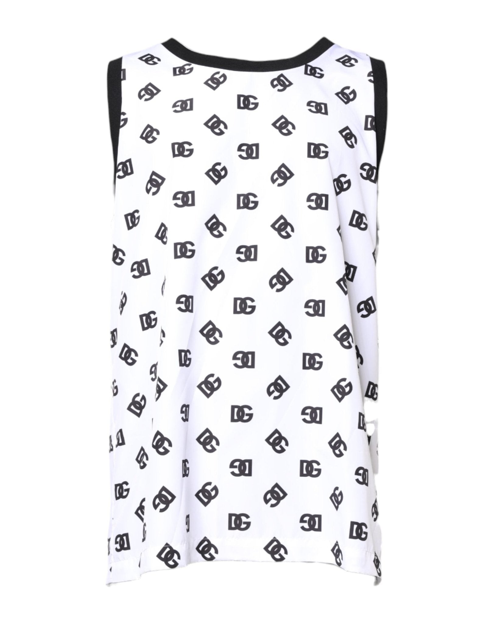 Dolce & Gabbana White Polyester Sleeveless DG Logo T-shirt – IT50 | L par Dolce & Gabbana | Disponible sur Sandy Store ByNet