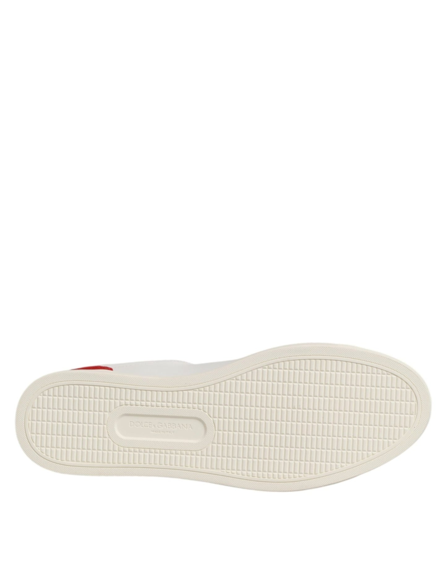 Dolce & Gabbana White Red Leather Low Top Men Sneakers Shoes – EU40/US7 par Dolce & Gabbana | Disponible sur Sandy Store ByNet