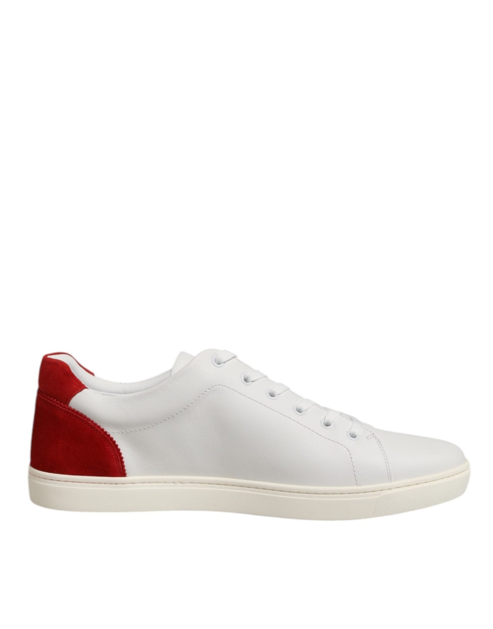 Dolce & Gabbana White Red Leather Low Top Men Sneakers Shoes – EU40/US7 par Dolce & Gabbana | Disponible sur Sandy Store ByNet
