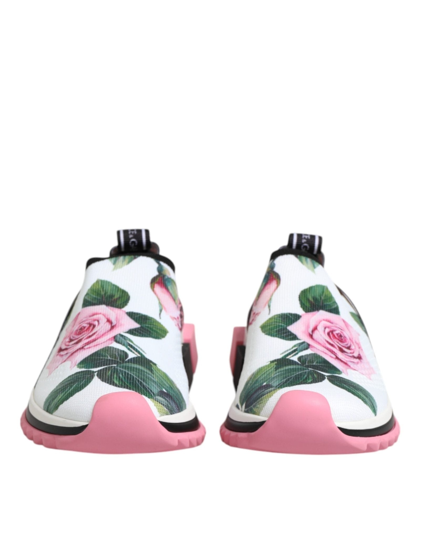 Dolce & Gabbana White Rose Print Sorrento Sneakers Shoes – EU35.5/US5 par Dolce & Gabbana | Disponible sur Sandy Store ByNet