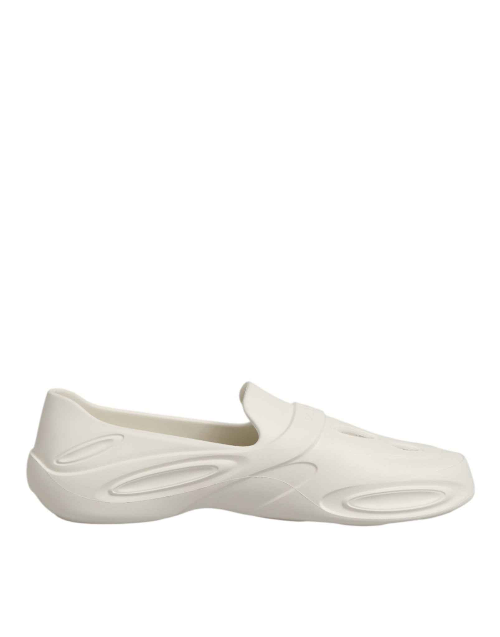 Dolce & Gabbana White Rubber Slides Low Top Sneakers Shoes – EU44/US11 par Dolce & Gabbana | Disponible sur Sandy Store ByNet