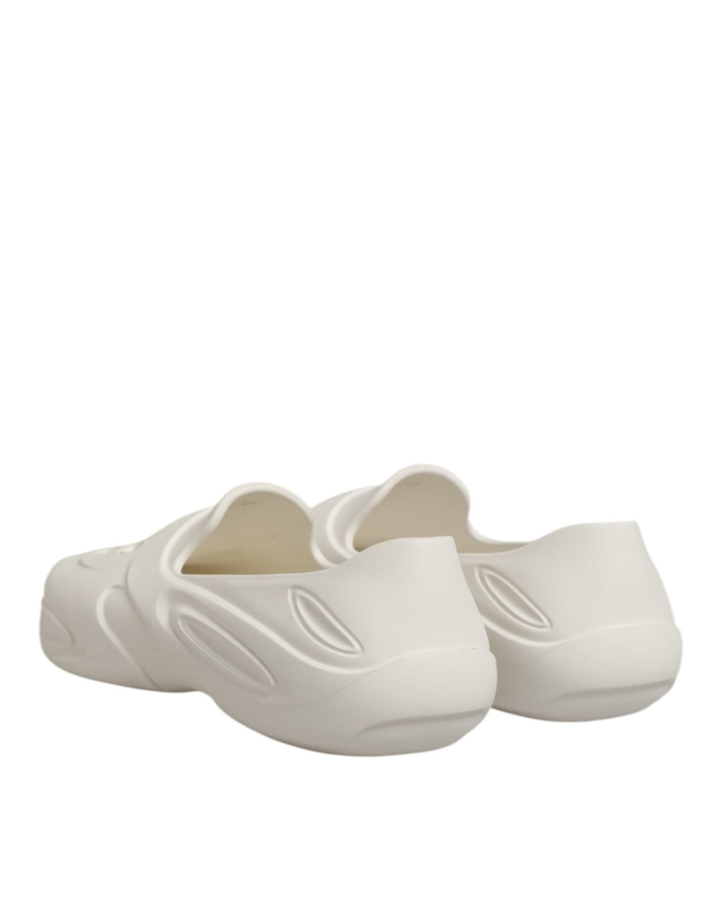 Dolce & Gabbana White Rubber Slides Low Top Sneakers Shoes – EU44/US11 par Dolce & Gabbana | Disponible sur Sandy Store ByNet