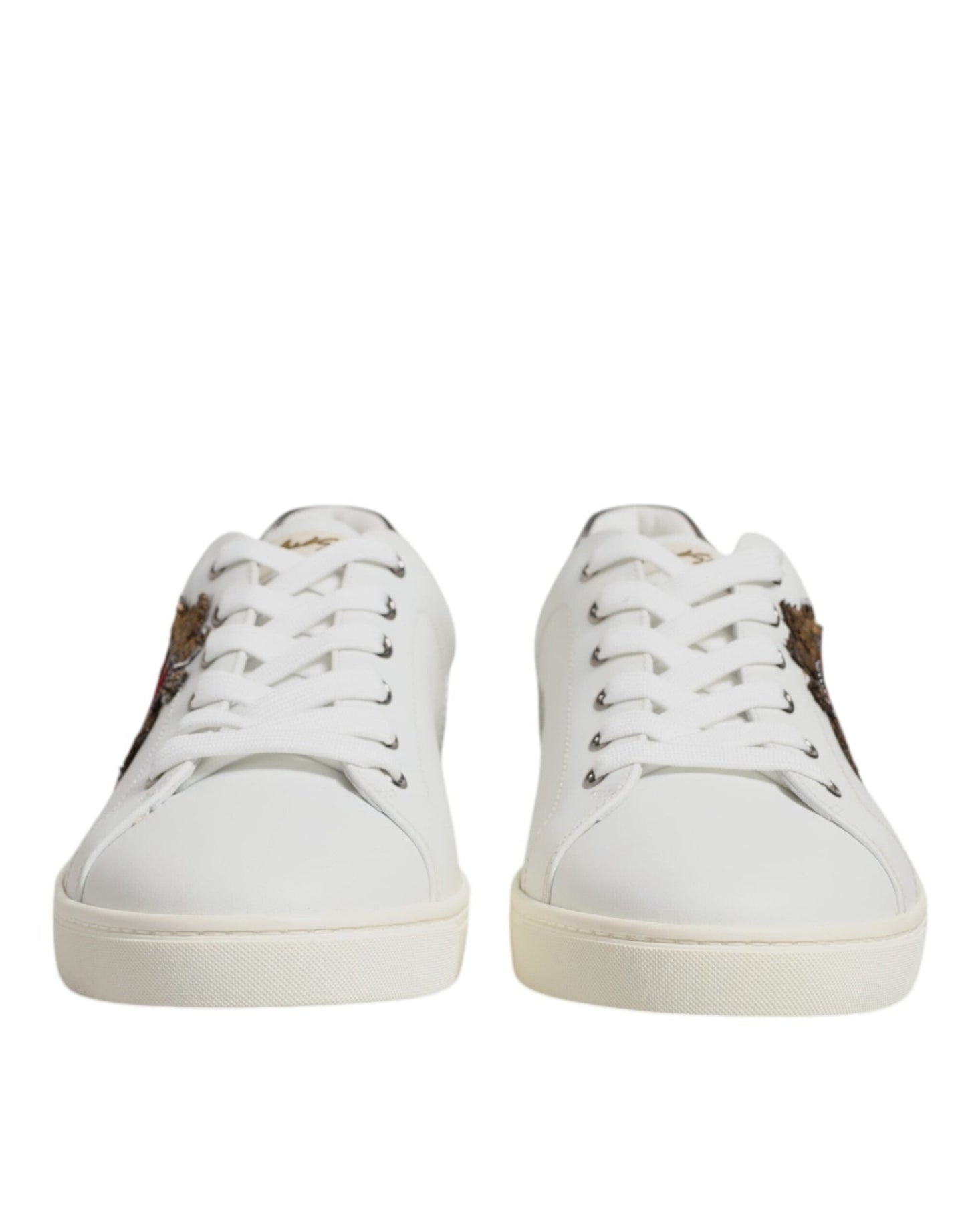 Dolce & Gabbana White Sacred Heart Men Low Top Sneakers Shoes – EU39/US6 par Dolce & Gabbana | Disponible sur Sandy Store ByNet