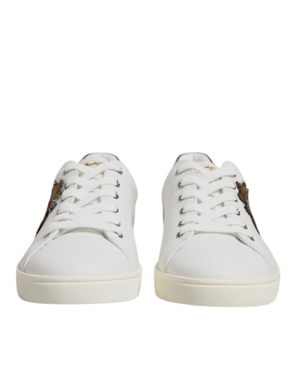 Dolce & Gabbana White Sacred Heart Men Low Top Sneakers Shoes – EU39/US6 par Dolce & Gabbana | Disponible sur Sandy Store ByNet