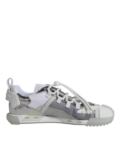 Dolce & Gabbana White Silver Low Top NS1 Sneakers Shoes – EU43/US10 par Dolce & Gabbana | Disponible sur Sandy Store ByNet