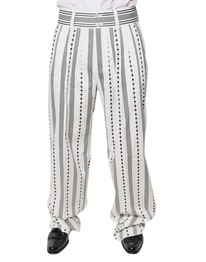 Dolce & Gabbana White Straight Formal Dress Pants – IT50 | L par Dolce & Gabbana | Disponible sur Sandy Store ByNet
