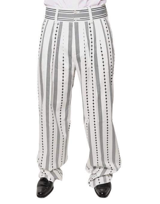 Dolce & Gabbana White Straight Formal Dress Pants – IT50 | L par Dolce & Gabbana | Disponible sur Sandy Store ByNet