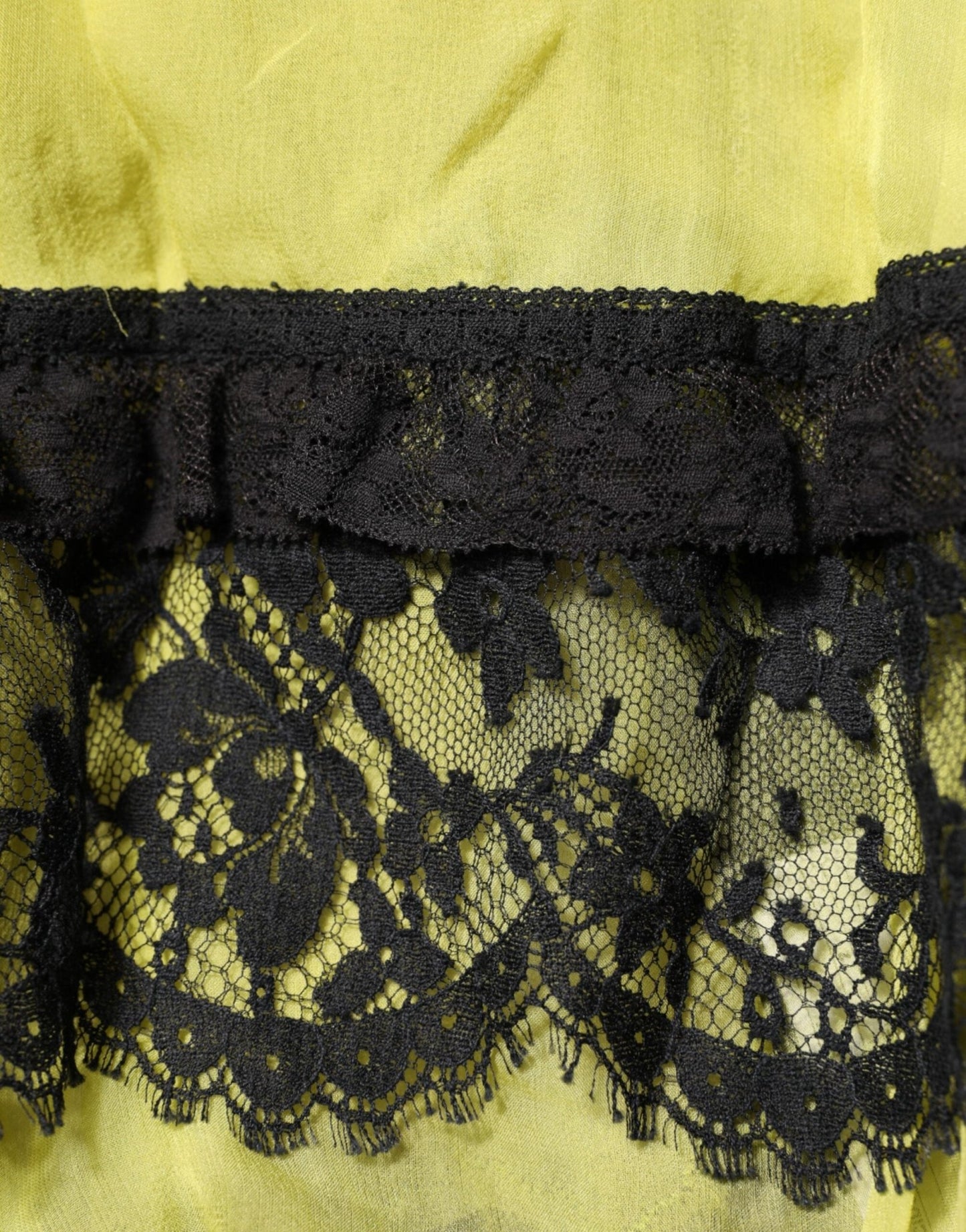 Dolce & Gabbana Yellow Black Babydoll Chemise Lingerie Dress – IT2 | S par Dolce & Gabbana | Disponible sur Sandy Store ByNet