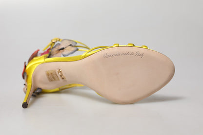 Dolce & Gabbana Yellow Butterfly Applique Sandals Shoes – EU40/US9.5 par Dolce & Gabbana | Disponible sur Sandy Store ByNet
