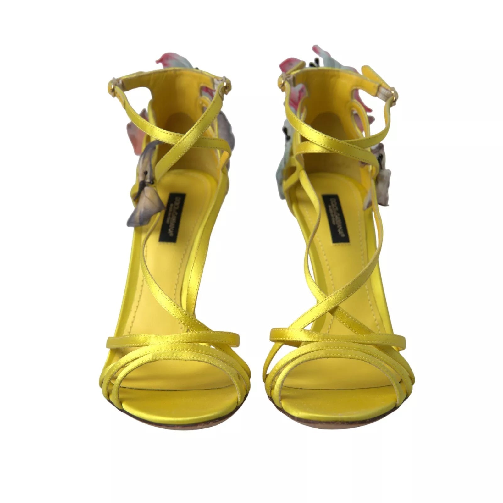 Dolce & Gabbana Yellow Butterfly Applique Sandals Shoes – EU40/US9.5 par Dolce & Gabbana | Disponible sur Sandy Store ByNet