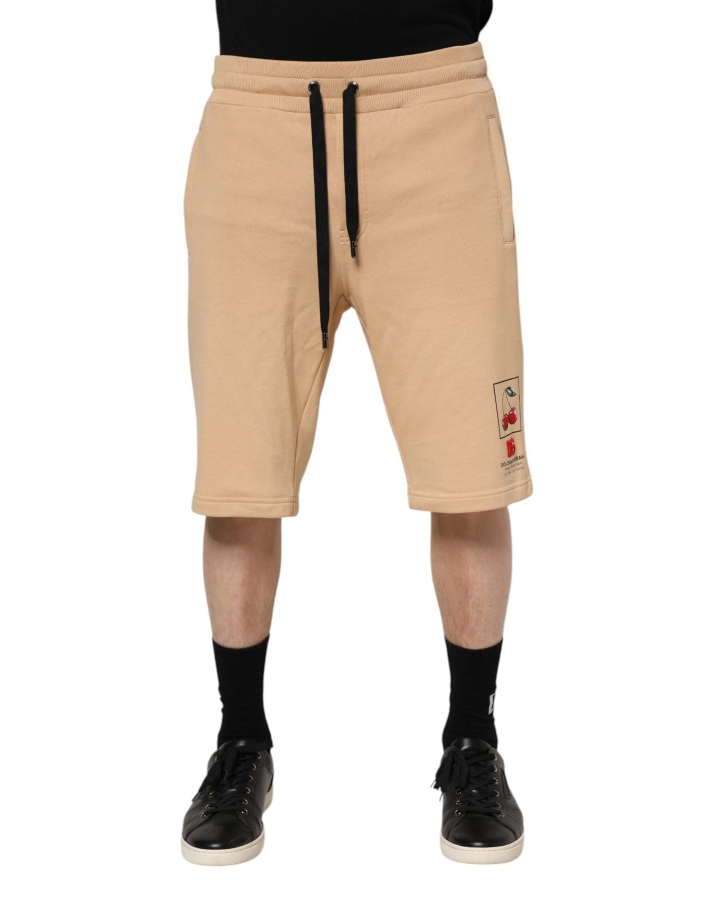 Dolce & Gabbana Yellow Cotton Men Bermuda Sweatshorts Shorts – IT48 | M par Dolce & Gabbana | Disponible sur Sandy Store ByNet