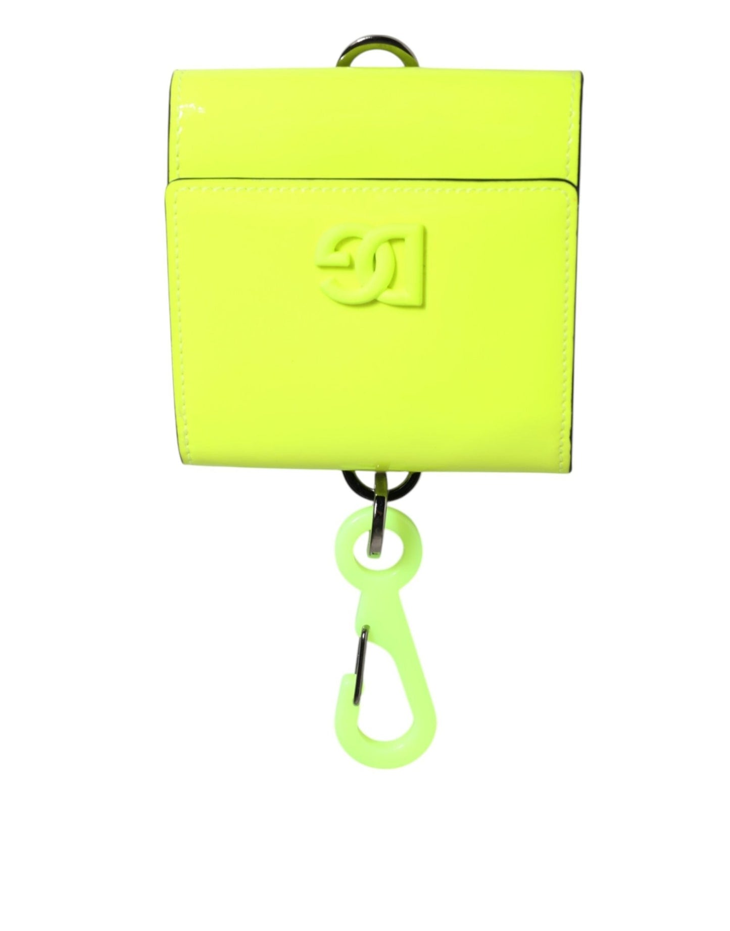 Dolce & Gabbana Yellow Green Bifold DG Logo Neck Strap Cardholder Wallet – par Dolce & Gabbana | Disponible sur Sandy Store ByNet