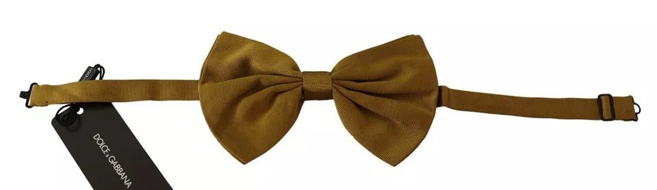 Dolce & Gabbana Yellow Mustard 100% Silk Butterfly Bow Tie Men – par Dolce & Gabbana | Disponible sur Sandy Store ByNet