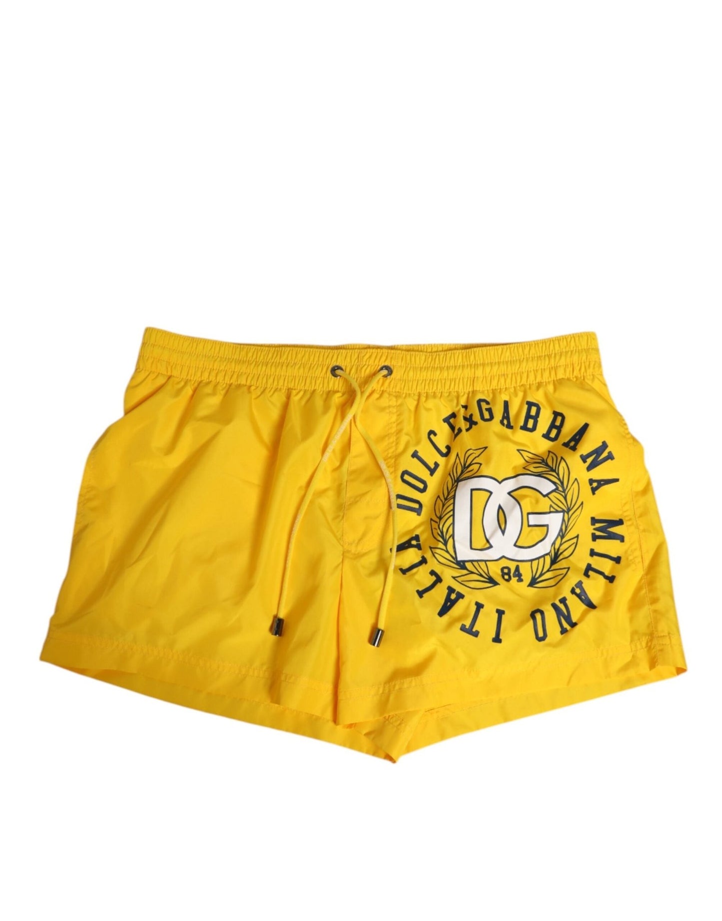 Dolce & Gabbana Yellow Nylon Logo Print Men Boxer Short Swimwear – IT4 | S par Dolce & Gabbana | Disponible sur Sandy Store ByNet