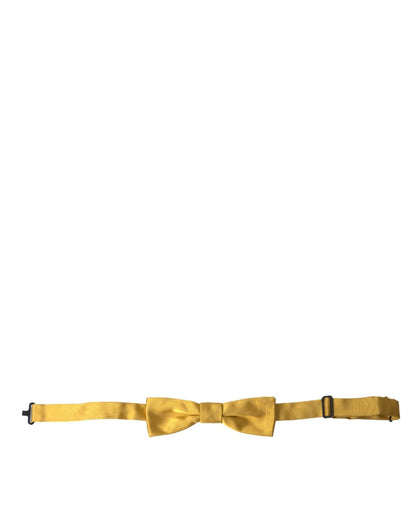 Dolce & Gabbana Yellow Silk Adjustable Neck Men Bow Tie – par Dolce & Gabbana | Disponible sur Sandy Store ByNet