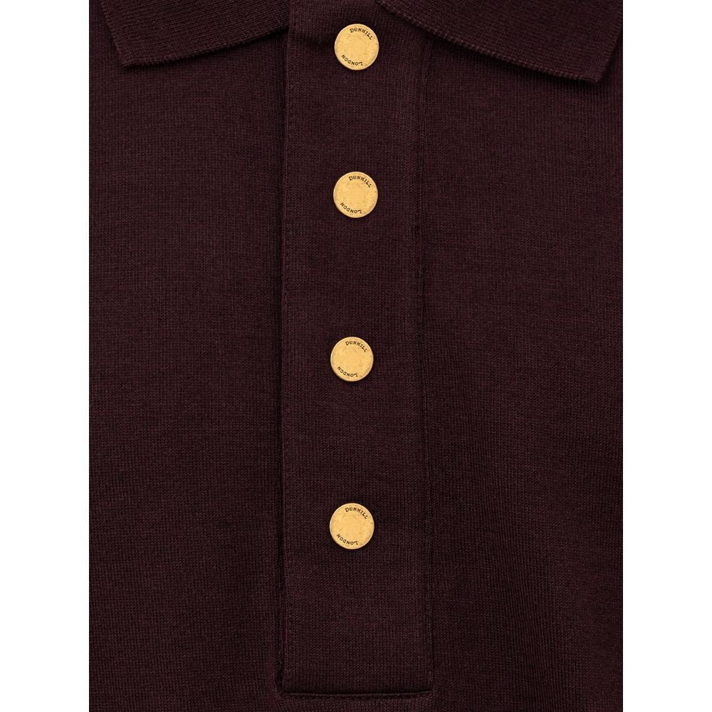Dunhill Bordeaux Cashmere Polo Shirt - Sandy Store ByNet
