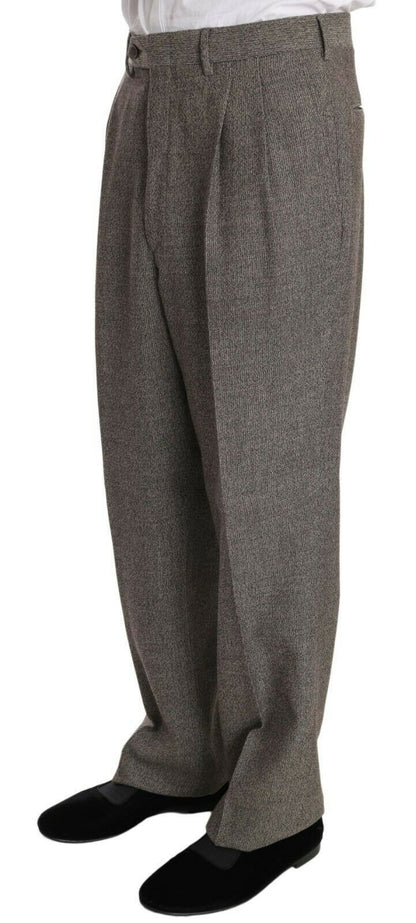 Fendi Elegant Light Brown Wool Men's Suit - Sandy Store ByNet