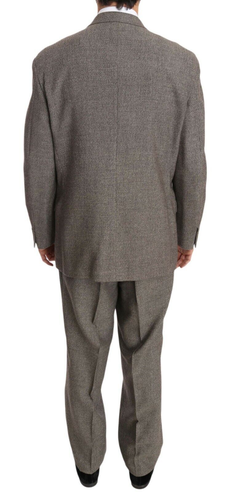 Fendi Elegant Light Brown Wool Men's Suit - Sandy Store ByNet