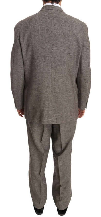 Fendi Elegant Light Brown Wool Men's Suit - Sandy Store ByNet