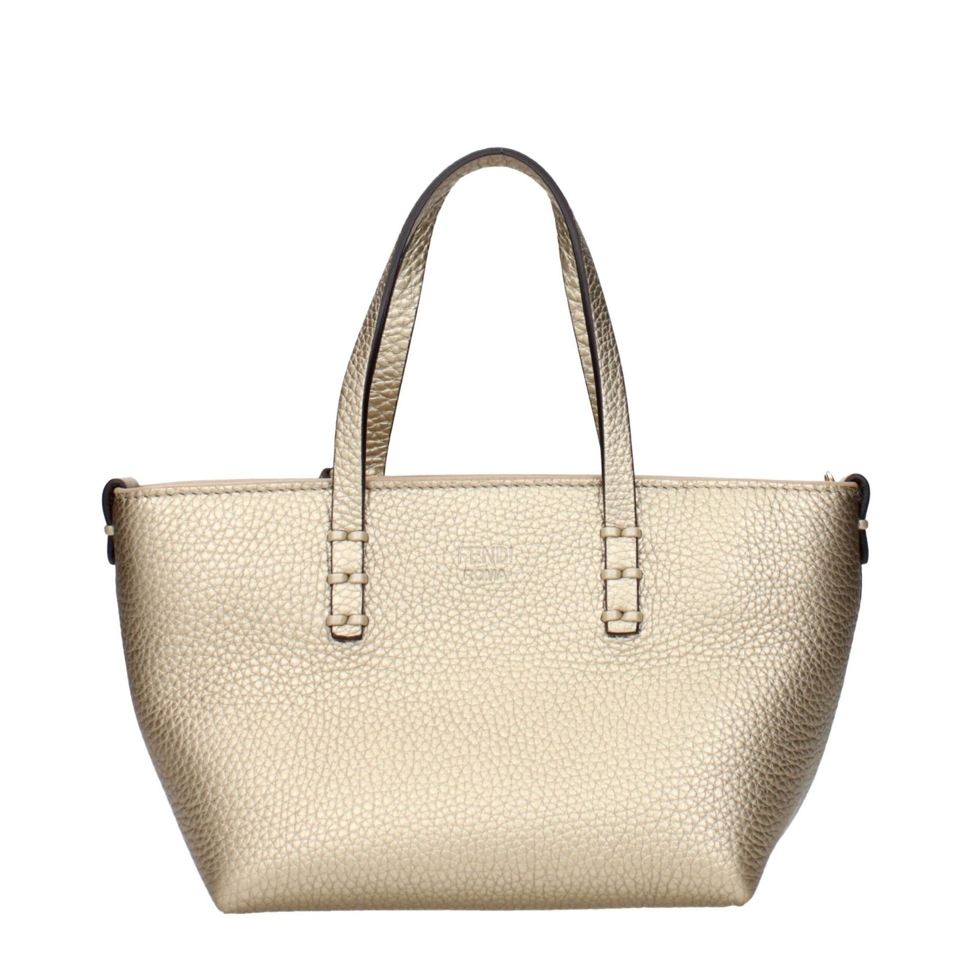 Fendi Gold Leather Handbags – par Fendi | Disponible sur Sandy Store ByNet
