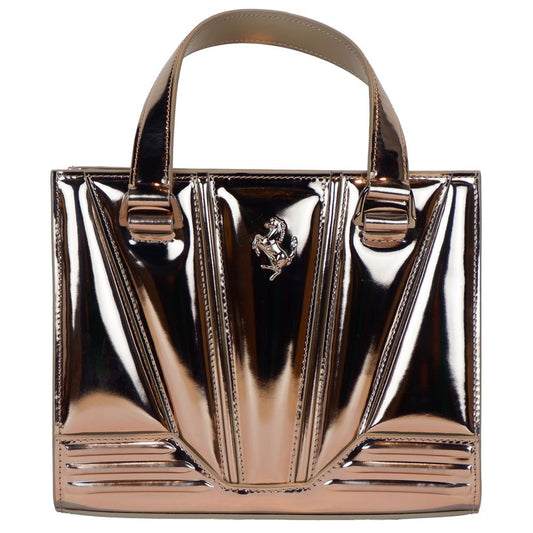 Ferrari Gray Leather Handbag - Sandy Store ByNet