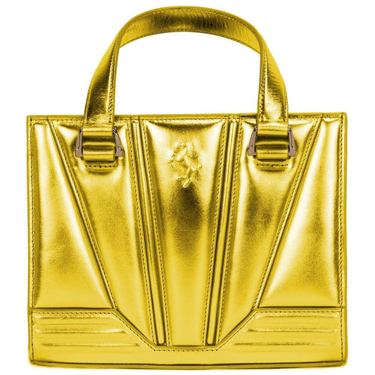 Ferrari Yellow Leather Handbag - Sandy Store ByNet