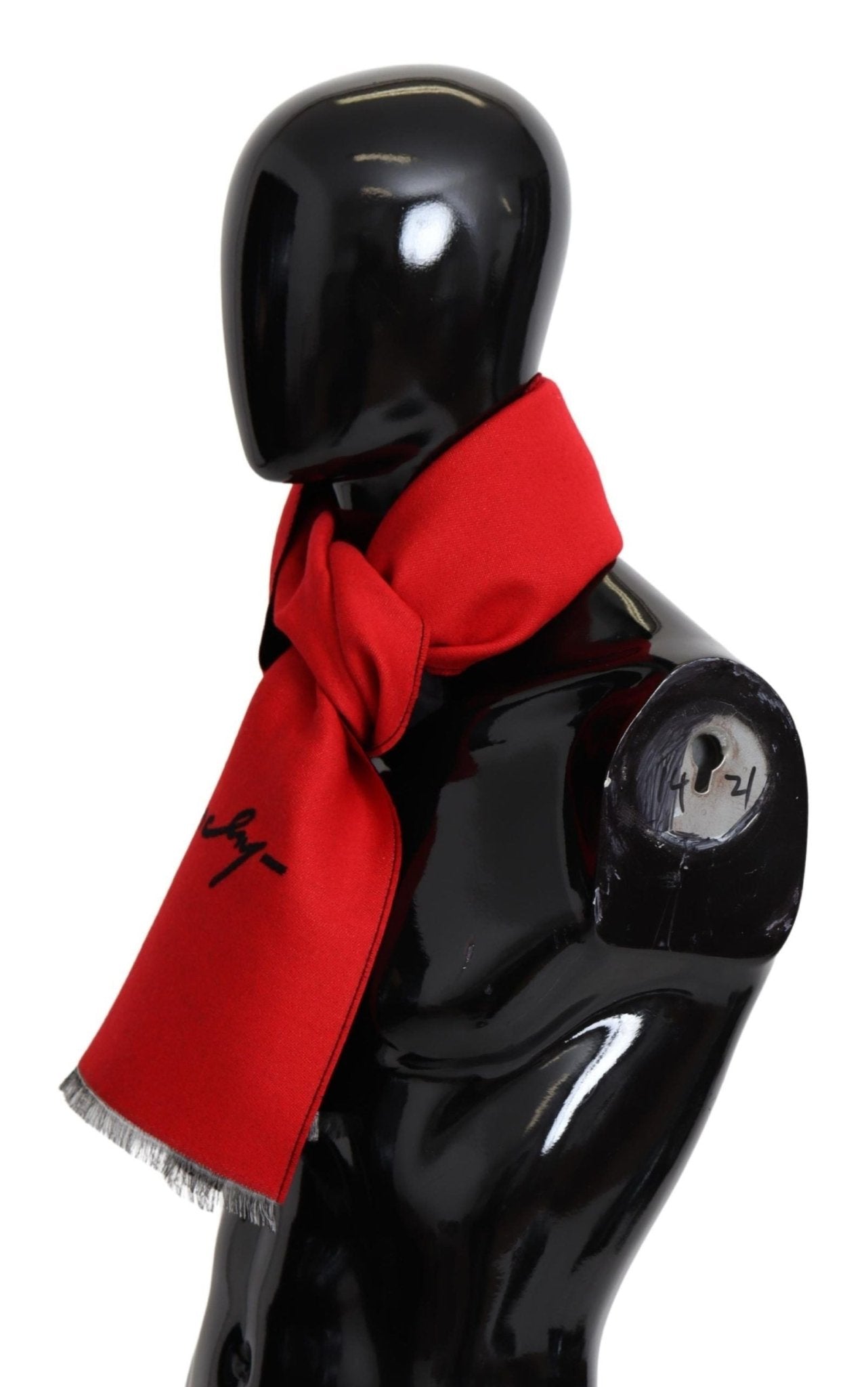 Givenchy Elegant Red Wool Blend Unisex Scarf - Sandy Store ByNet