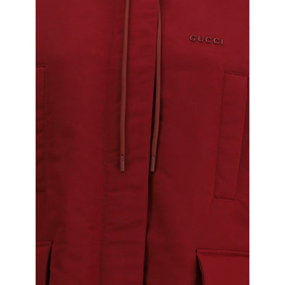 Gucci Red Polyester faille Jacket – IT40 | M par Gucci | Disponible sur Sandy Store ByNet