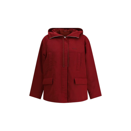 Gucci Red Polyester faille Jacket – IT40 | M par Gucci | Disponible sur Sandy Store ByNet