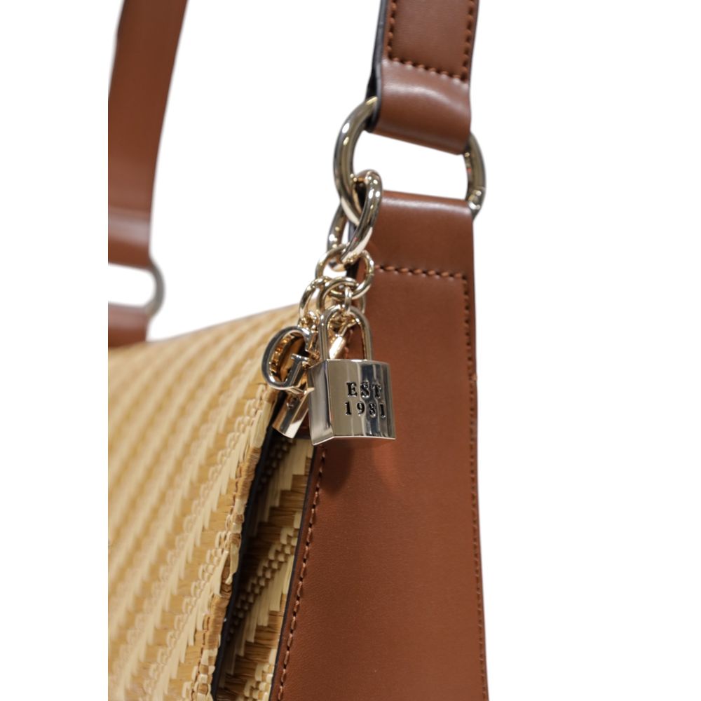 Guess Beige Polypropylene Handbag – par Guess | Disponible sur Sandy Store ByNet