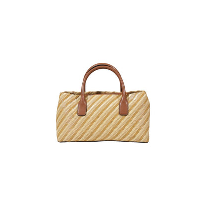 Guess Beige Polypropylene Handbag – par Guess | Disponible sur Sandy Store ByNet