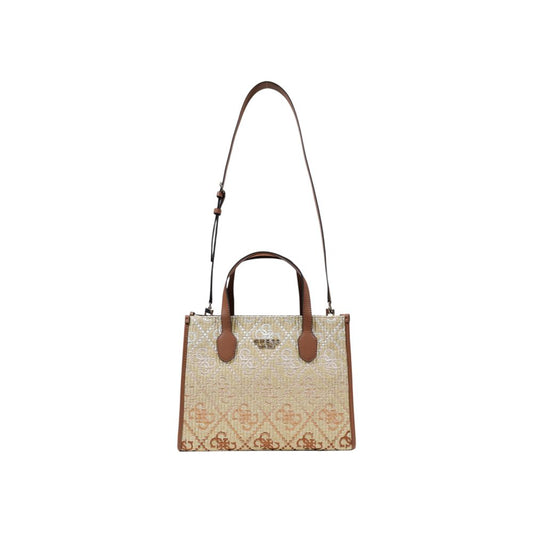 Guess Beige Polypropylene Handbag - Sandy Store ByNet