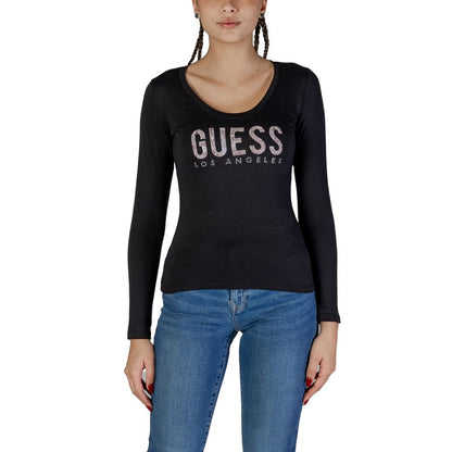 Guess Black Cotton Long Sleeve – IT38|XS par Guess | Disponible sur Sandy Store ByNet