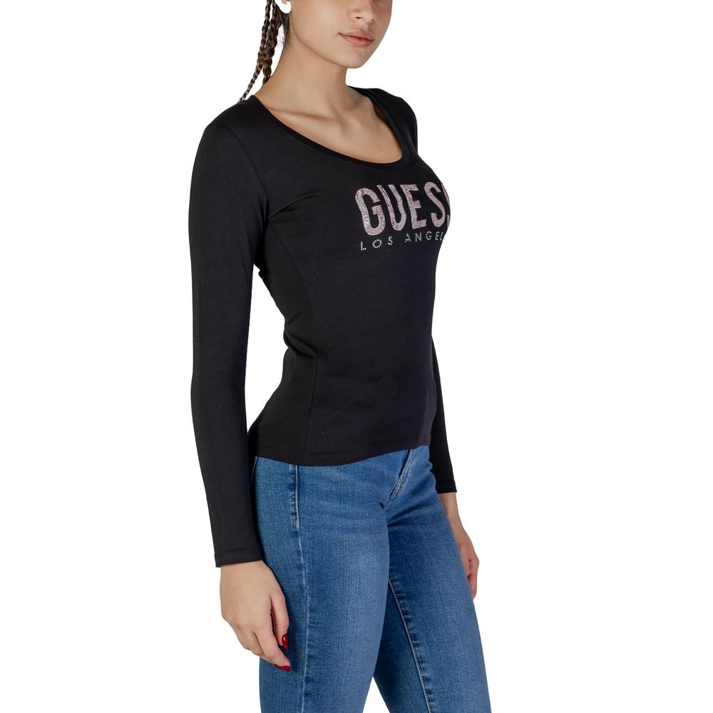 Guess Black Cotton Long Sleeve – IT38|XS par Guess | Disponible sur Sandy Store ByNet