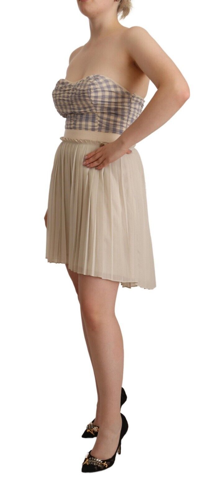 Guess Chic Beige Strapless A - Line Dress - Sandy Store ByNet